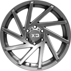 XD 20x10 XD834 Cyclone Satin Gray Milled -18mm