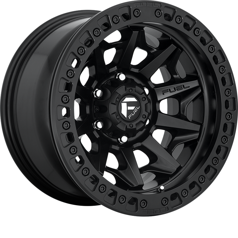 Fuel 17x9 D114 Covert BL Matte Black -15mm