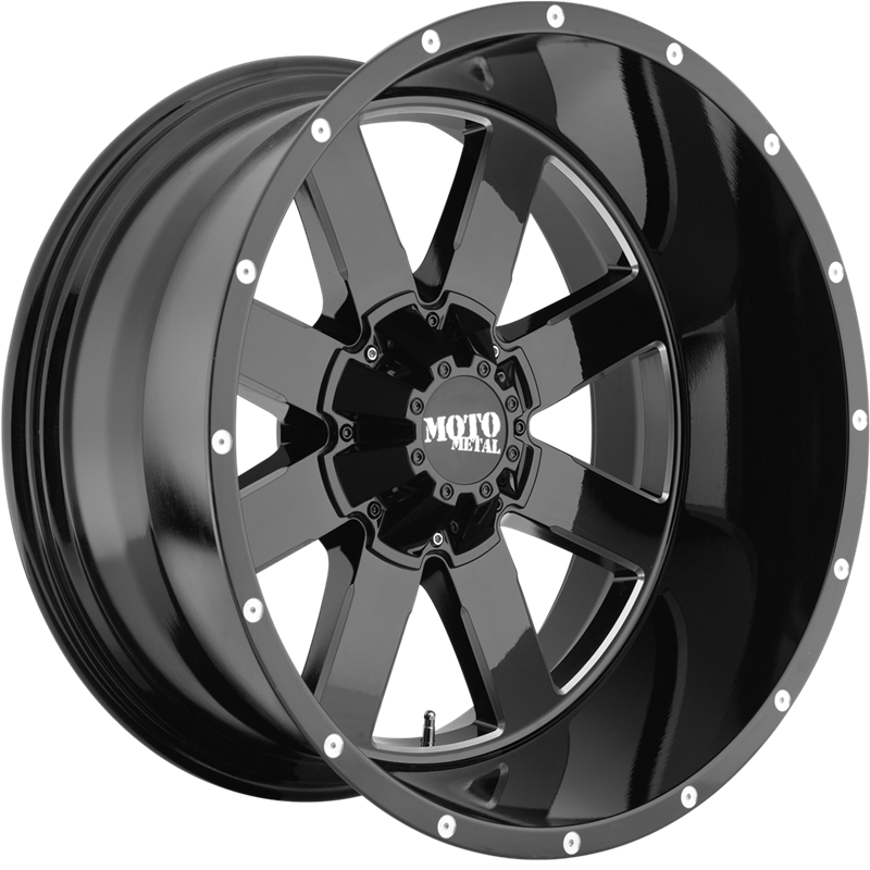 Moto Metal 20x10 MO962 Gloss Black Milled -24mm