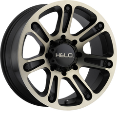 Helo 20x9 HE904 Satin Black Machined w/ Dark Tint -12mm