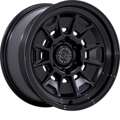 Black Rhino 17x8.5 BR021 Mondo Matte Black w/ Gloss Black Lip +20mm