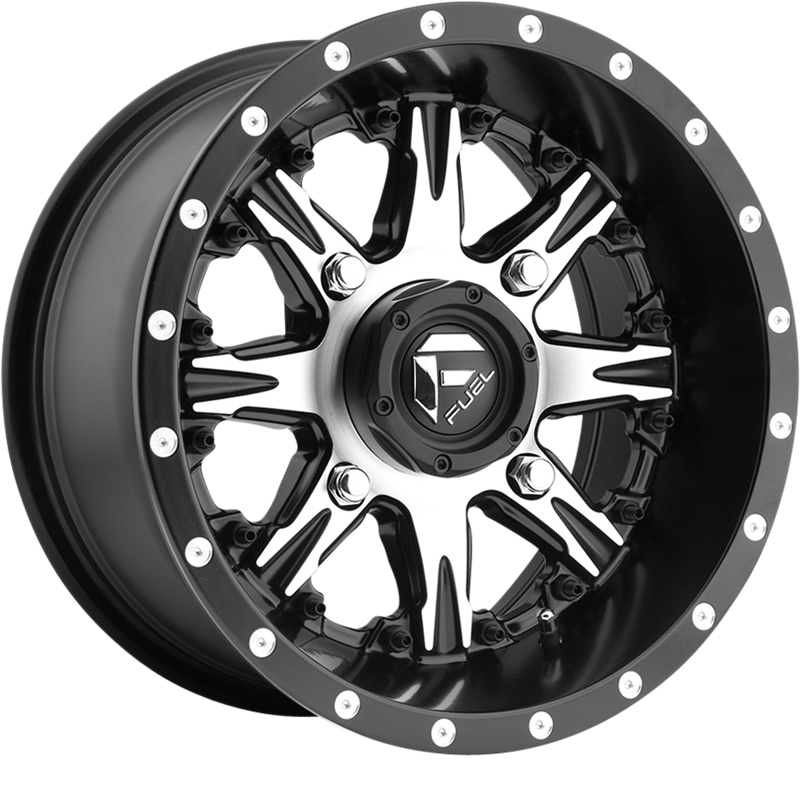 Fuel UTV 14x7 D541 Nutz Matte Black w/ Machined Face +13mm