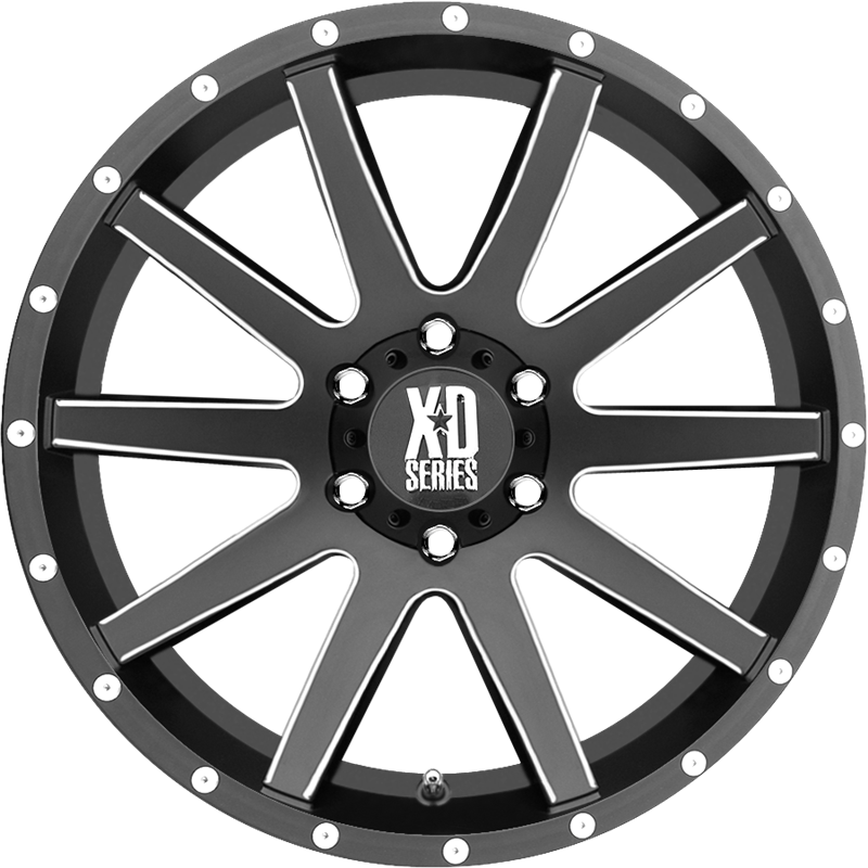 XD 20x10 XD818 Heist Satin Black -24mm