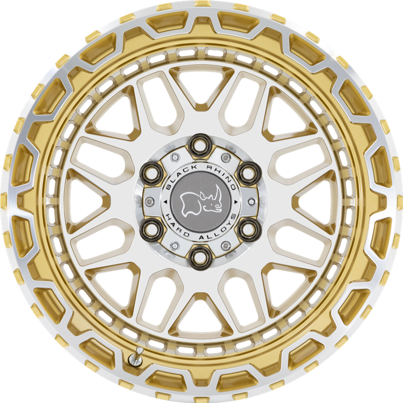 Black Rhino 18x9.5 Holcomb Gloss Gold w/ Mirror Cut Face +12mm