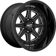 Moto Metal 20x12 MO801 Phantom Gloss Black Milled -44mm