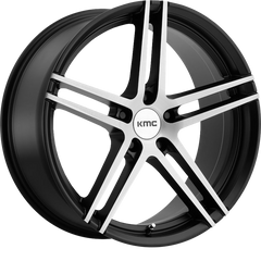 KMC 18x9.5 KM703 Monophonic Satin Black Brushed +45mm