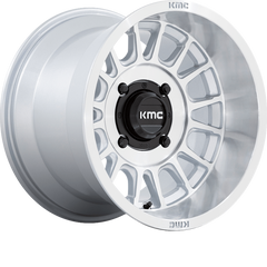 KMC Powersports 15x7 KS138 Impact UTV Silver w/ Machined Face +10mm