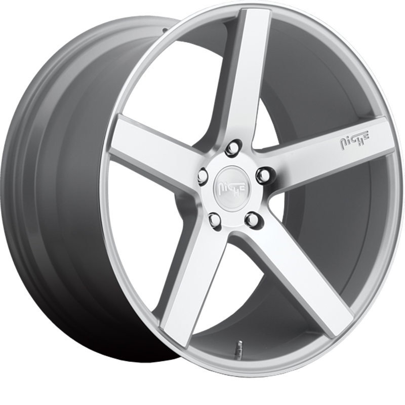 Niche 19x8.5 M135 Milan Gloss Silver Machined +35mm