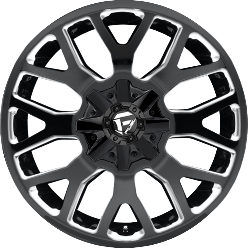 Fuel 20x10 D623 Warrior Gloss Black Milled -18mm