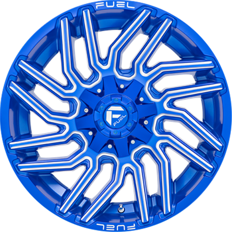 Fuel 20x10 D774 Typhoon Anodized Blue Milled -18mm