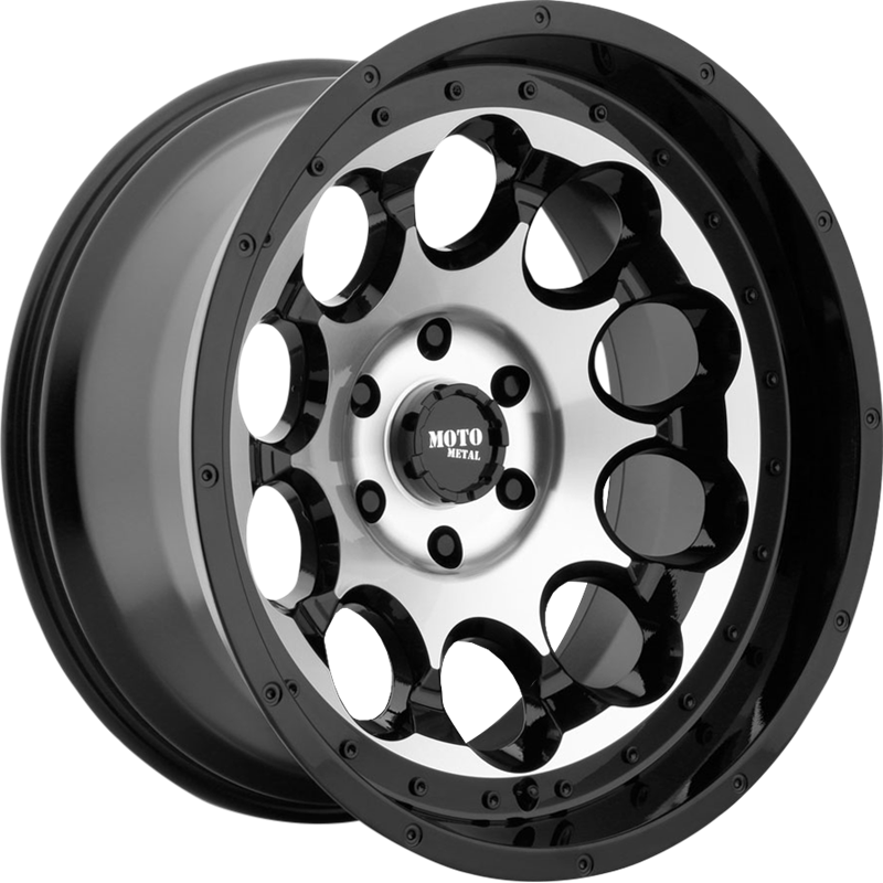 Moto Metal 20x12 MO990 Rotary Gloss Black Machined -44mm