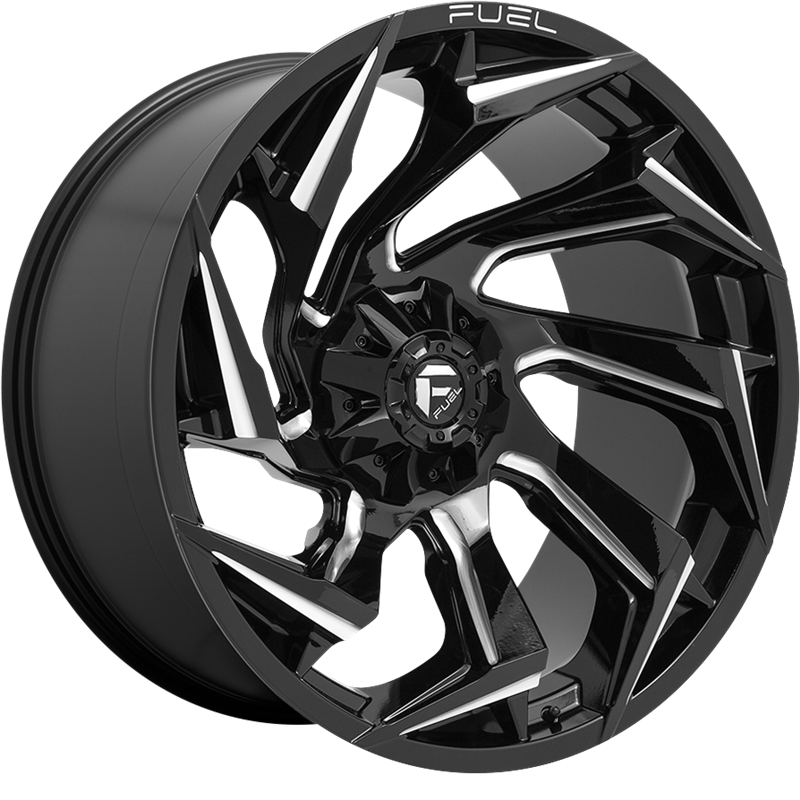 Fuel 15x8 D753 Reaction Gloss Black Milled -18mm