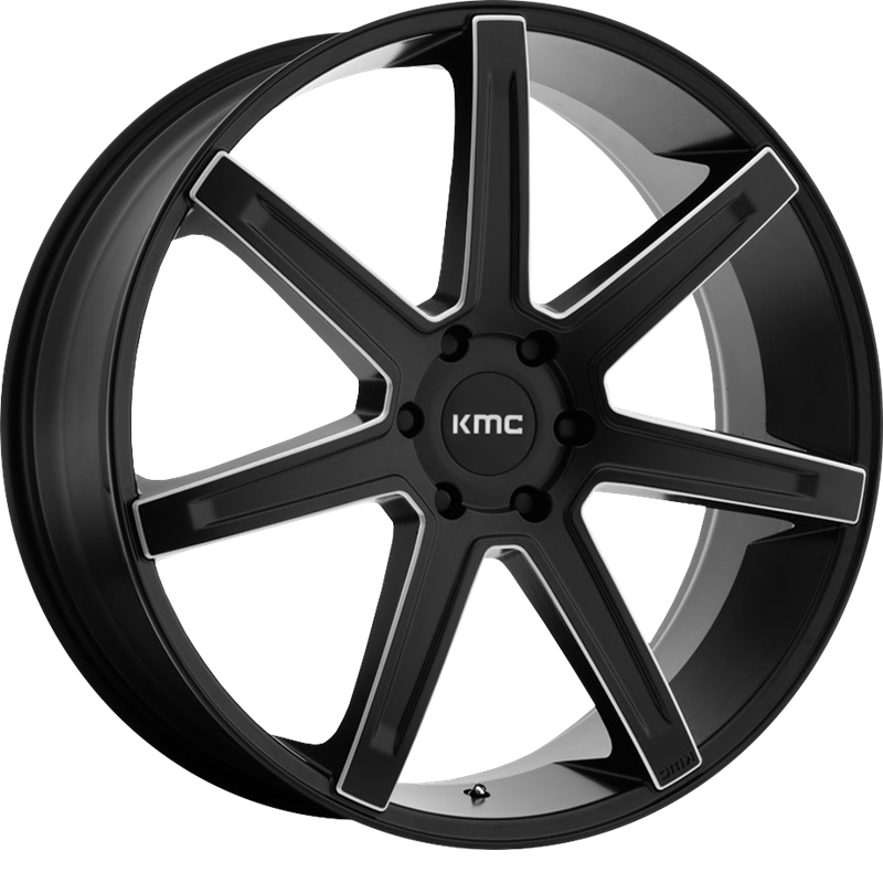 KMC 20x9 KM700 Revert Satin Black Milled +15mm