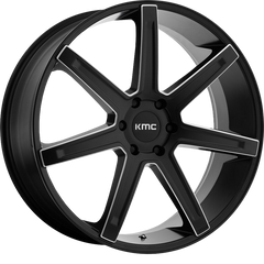 KMC 20x9 KM700 Revert Satin Black Milled +15mm