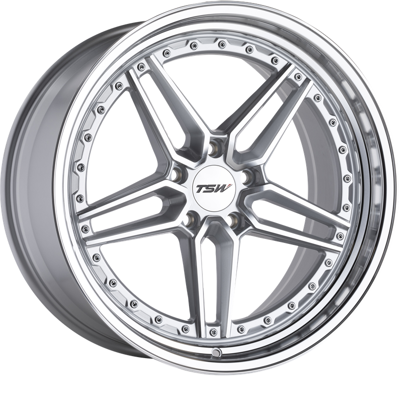 TSW 20x9 Ascari Silver w/ Mirror Cut Face and Lip +32mm