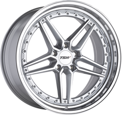 TSW 20x9 Ascari Silver w/ Mirror Cut Face and Lip +32mm