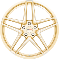 Cray 20x9 Panthera Gloss Gold w/ Mirror Cut Face +38mm