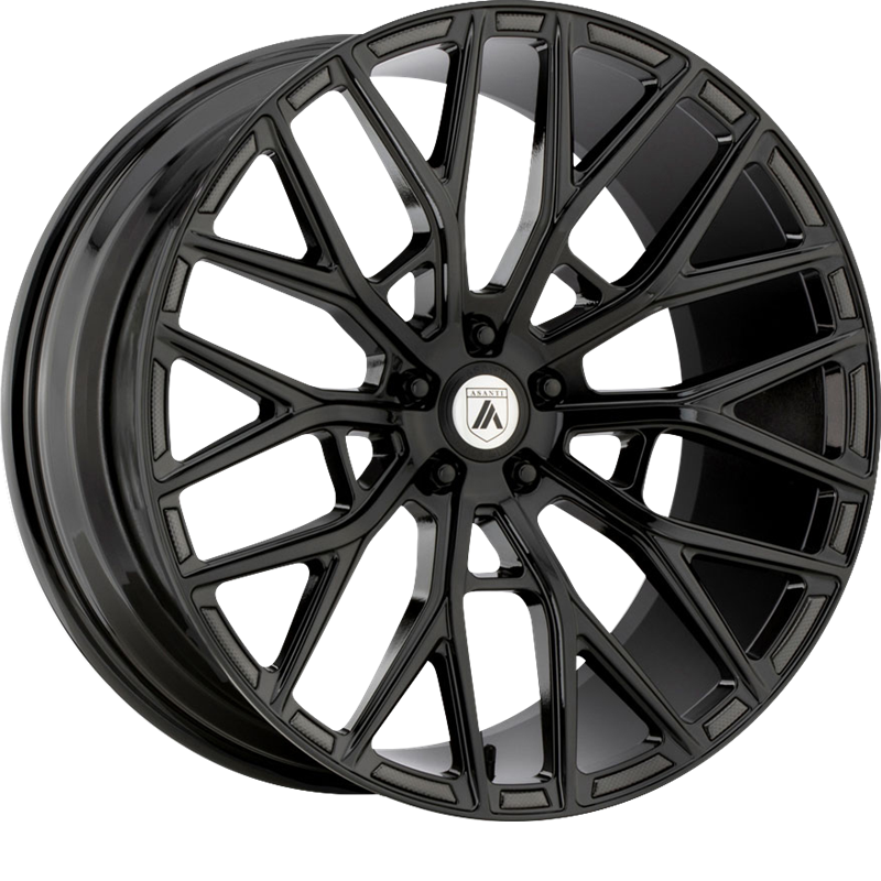 Asanti 20x10.5 ABL-21 Leo Gloss Black +45mm