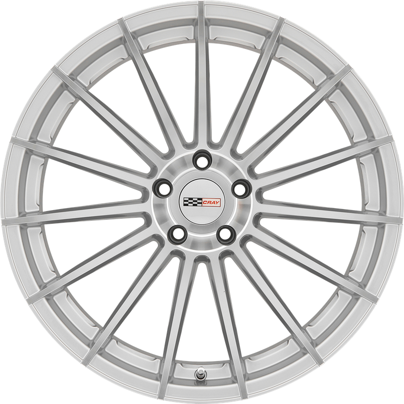 Cray 20x9 Mako Silver w/ Mirror Cut Face +38mm