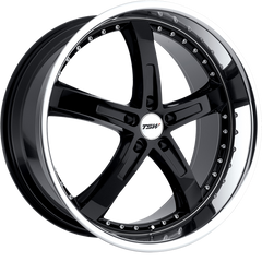 TSW 18x9.5 Jarama Gloss Black w/ Mirror Cut Lip +20mm