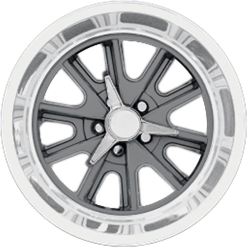 American Racing 18x8 VN427 Shelby Cobra Two-Piece Mag Gray Center w/ Polished Barrel +0mm