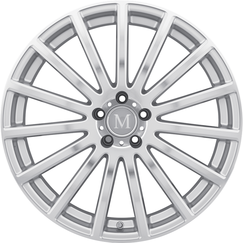 Mandrus 17x9 Rotec Silver w/ Mirror Cut Face +50mm