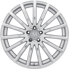 Mandrus 17x9 Rotec Silver w/ Mirror Cut Face +50mm