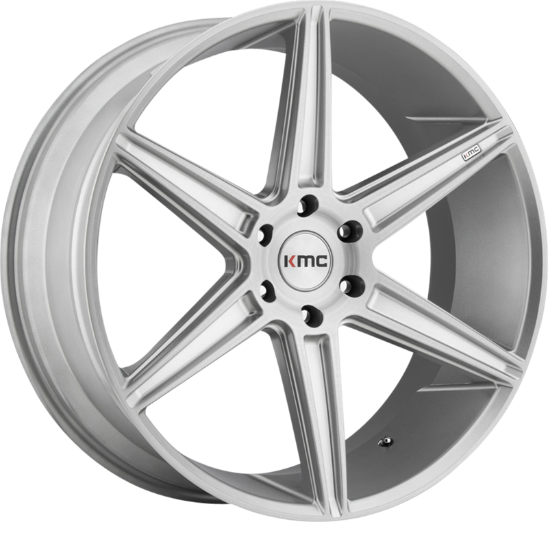 KMC 20x9 KM712 Prism Truck Brushed Silver +30mm