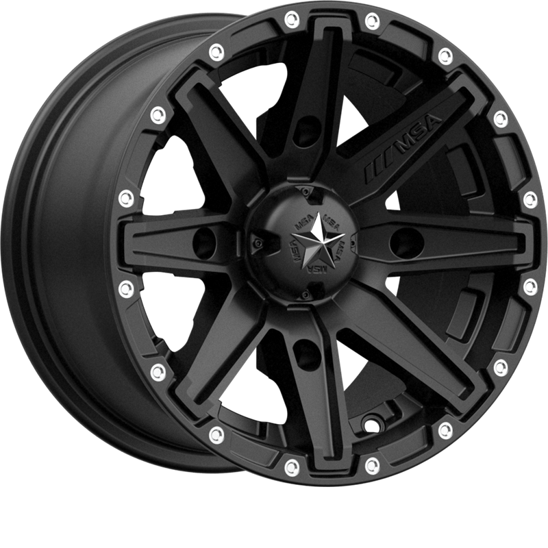 MSA Offroad Wheels 15x7 M33 Clutch Satin Black +10mm