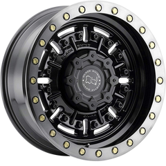 Black Rhino 20x9.5 Abrams Gloss Gunblack w/ Machined Dark Tint Lip -18mm