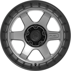 Fuel 18x9 D752 Block Matte Gunmetal w/ Black Bead Ring +1mm