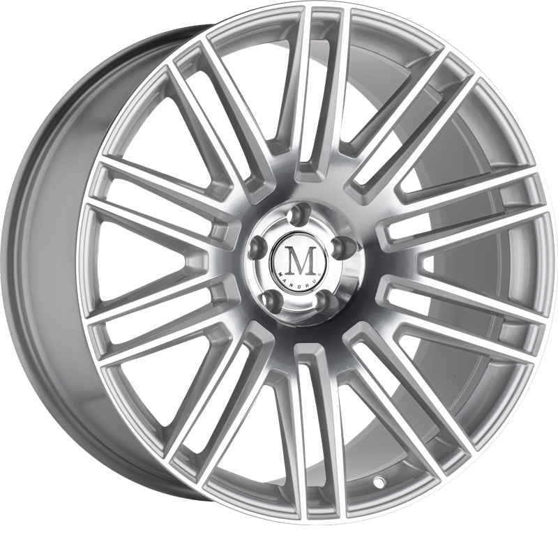 Mandrus 19x9.5 Estate Silver w/ Mirror Cut Face +39mm