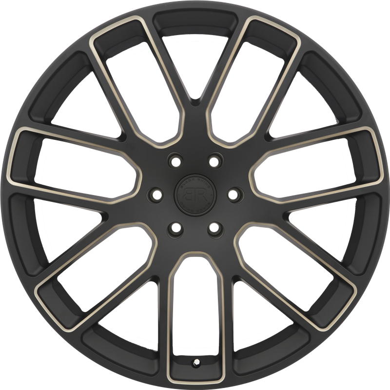 Black Rhino 20x9 Kunene Matte Black w/ Dark Tint Milled Spokes +25mm