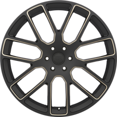 Black Rhino 20x9 Kunene Matte Black w/ Dark Tint Milled Spokes +25mm