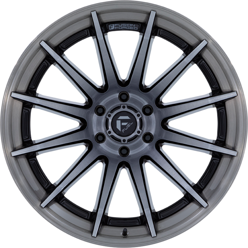 Fuel 20x9 FC403 Burn Gloss Black w/ Brushed Face and Gray Tint +1mm