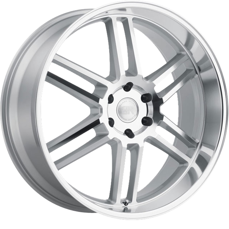 Black Rhino 20x9 Katavi Silver w/ Mirror Cut Face and Lip +30mm