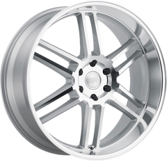 Black Rhino 20x9 Katavi Silver w/ Mirror Cut Face and Lip +30mm