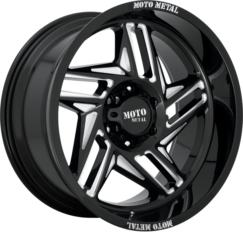 Moto Metal 20x12 MO996 Ripsaw Gloss Black Milled -44mm