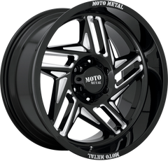 Moto Metal 20x12 MO996 Ripsaw Gloss Black Milled -44mm