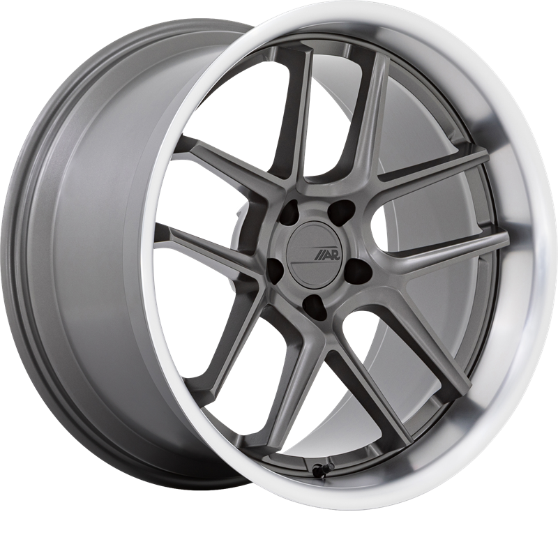 American Racing 20x9.5 AR942 Matte Gunmetal w/ Machined Lip +15mm