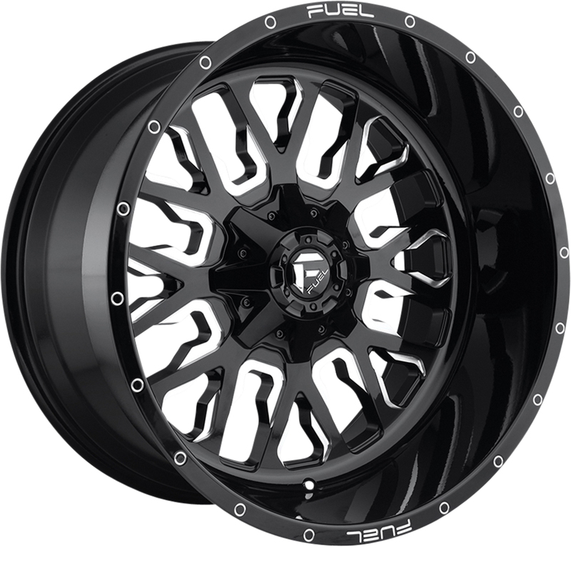 Fuel UTV 20x7 D611 Stroke Gloss Black Milled +13mm