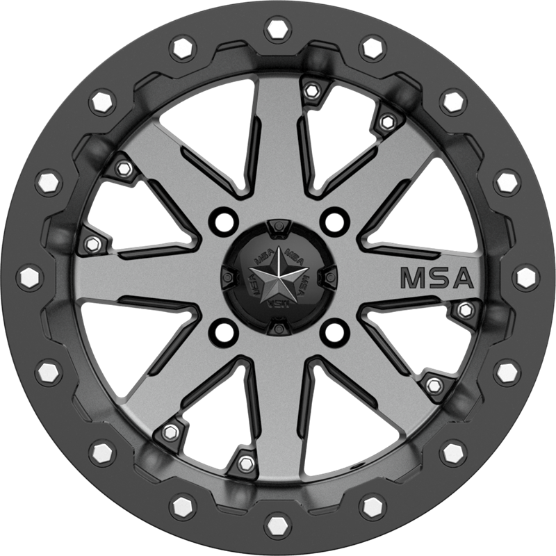 MSA Offroad Wheels 14x7 M21 Lok Charcoal Tint +0mm