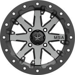 MSA Offroad Wheels 14x7 M21 Lok Charcoal Tint +0mm