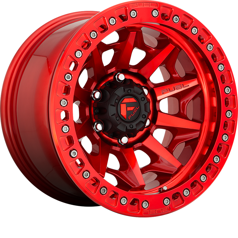 Fuel 17x9 D113 Covert BL Candy Red -15mm