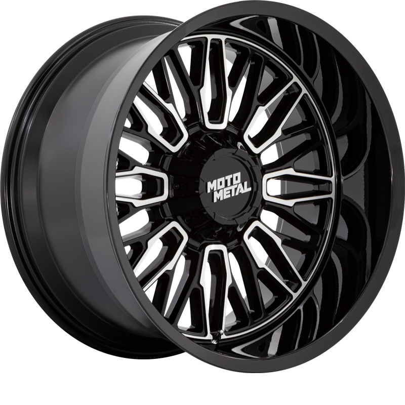 Moto Metal 20x9 MO809 Stinger Gloss Black Machined +18mm