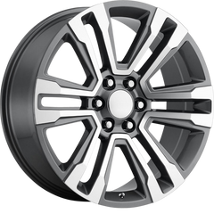 Performance Replicas 20x9 PR182 Gunmetal w/ Machined Face +24mm