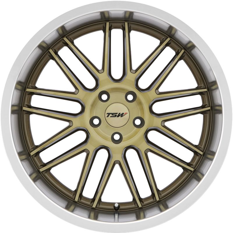 TSW 20x10 Avalon Bronze w/ Brushed Bronze Face and Machined Lip +40mm