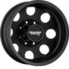 American Racing 17x6.5 AR204 Baja Dually Satin Black +111mm