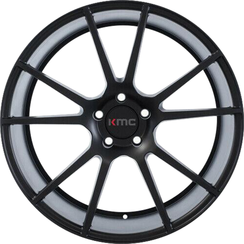 KMC 20x8.5 KM709 Flux Satin Black +35mm