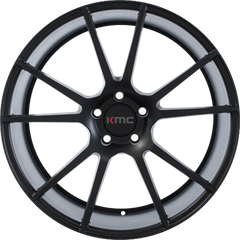 KMC 20x8.5 KM709 Flux Satin Black +35mm